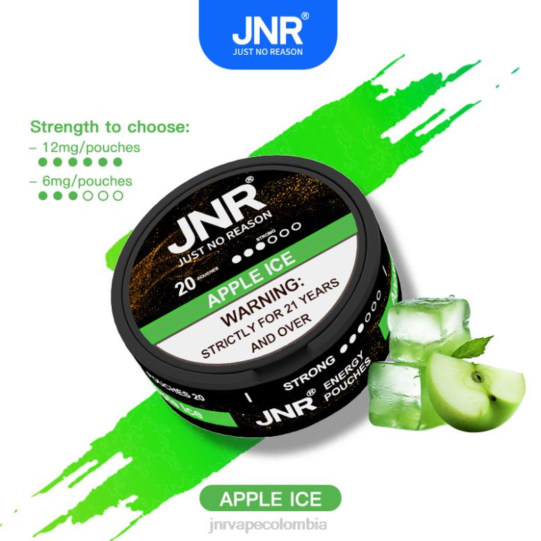 JNR Vape Review - hielo de manzana bolsas de energía jnr NJ422101