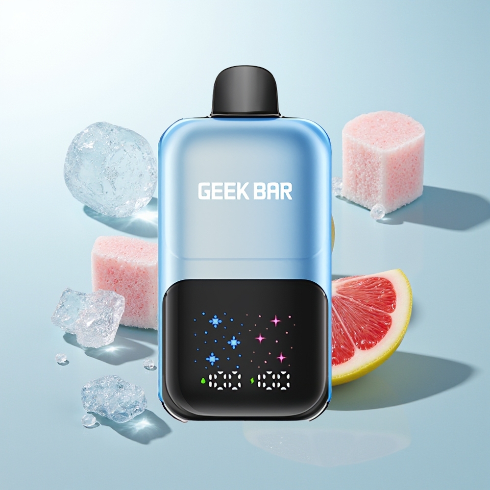 GEEK BAR 2GO 20ml 50000 Helado de Mora Azul con Pantalla Interactiva y Doble Tanque