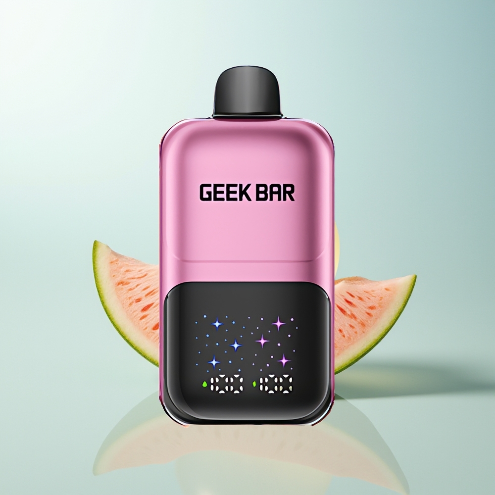 GEEK BAR 2GO 20ml 50000 Melocotón & Sandía con Pantalla Interactiva y Doble Tanque