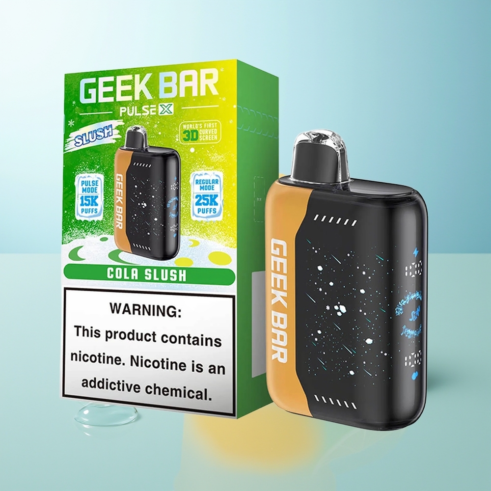 GEEK BAR Pulse X 25000 Edición Granizada con Pantalla Curva 3D y Doble Bobina Mesh