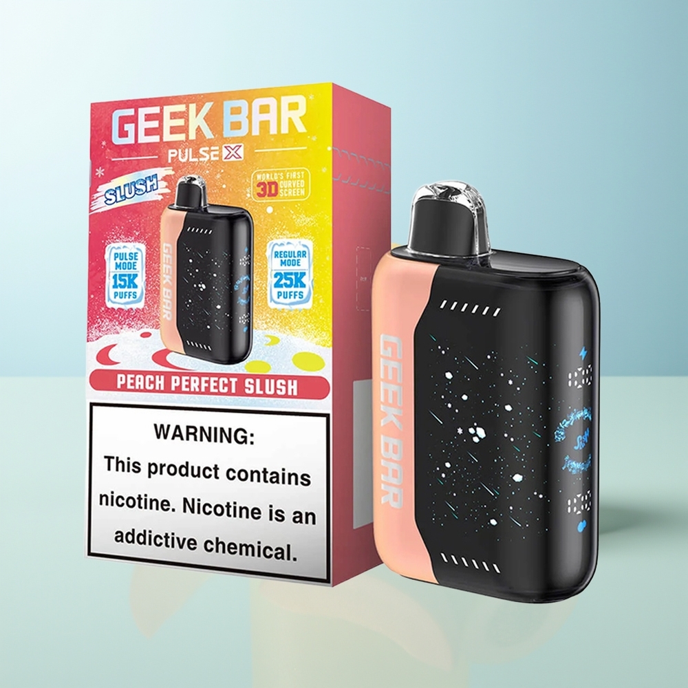 GEEK BAR Pulse X 25000 Edición Granizada con Pantalla Curva 3D y Doble Bobina Mesh