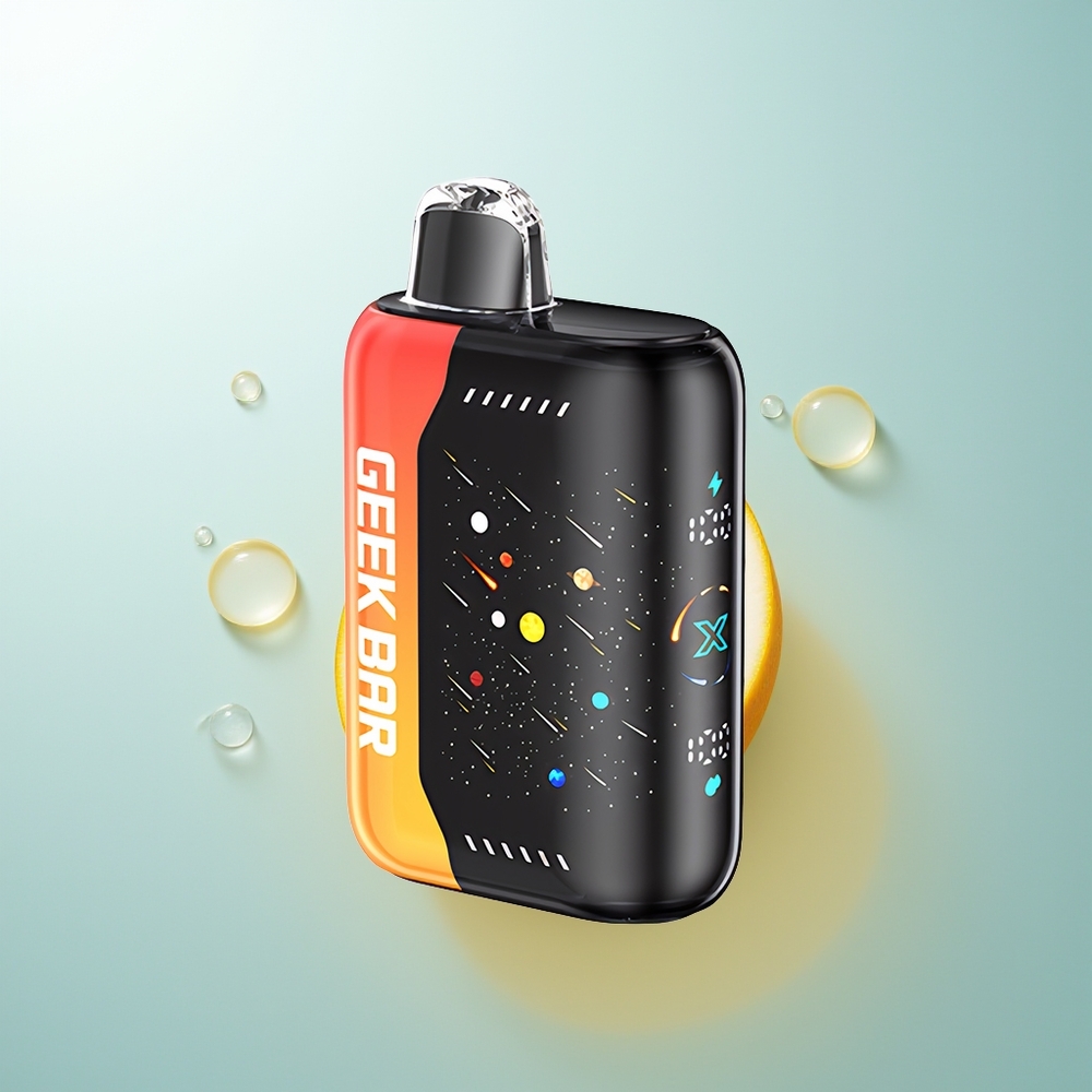 GEEK BAR Pulse X 42K Puffs Meteor Edition Dragón Naranja con Pantalla Curva 3D y Doble Bobina