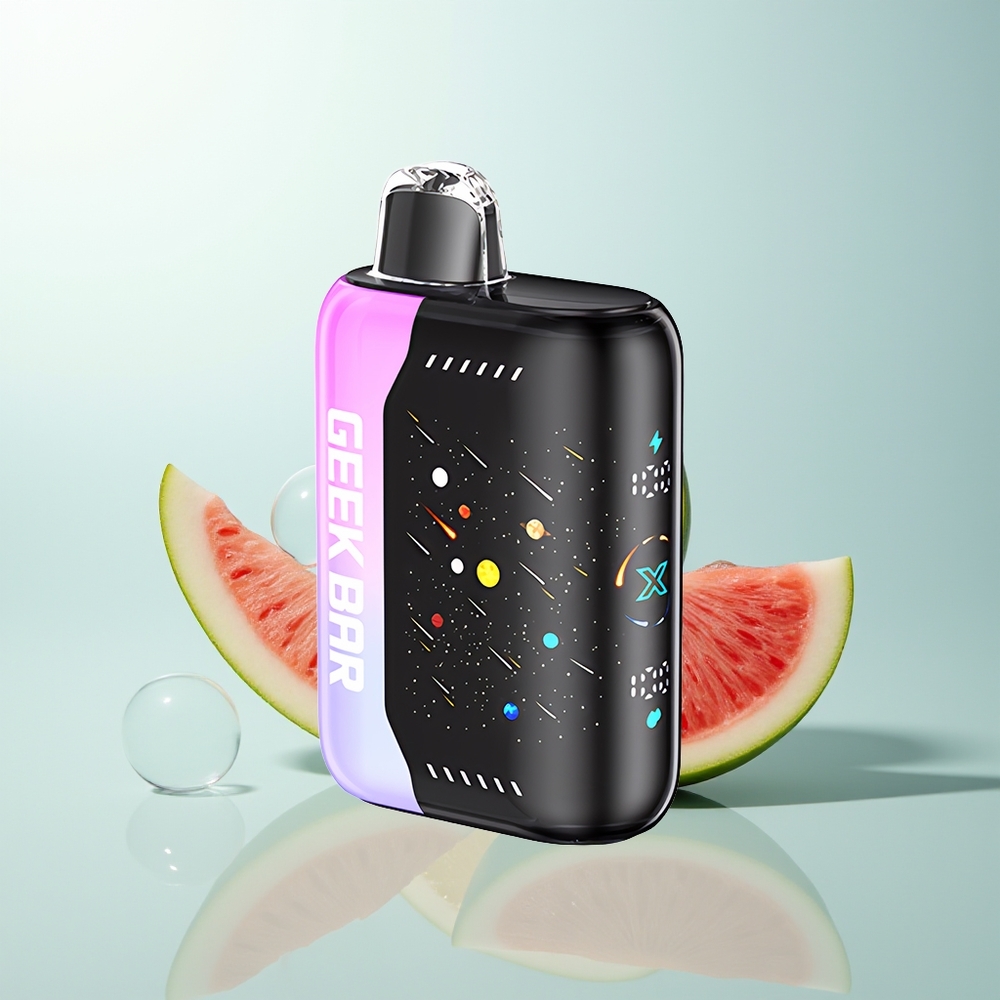 GEEK BAR Pulse X 42K Puffs Meteor Edition Fresa Sandía con Dual Mesh Coil y Ajuste de Aire