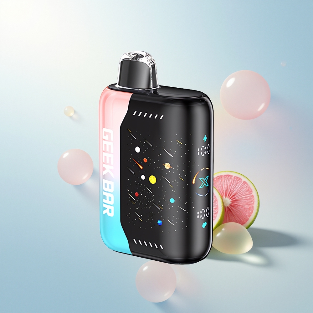 GEEK BAR Pulse X 42K Puffs Meteor Edition Rosa y Azul con Pantalla Curva 3D y Doble Bobina