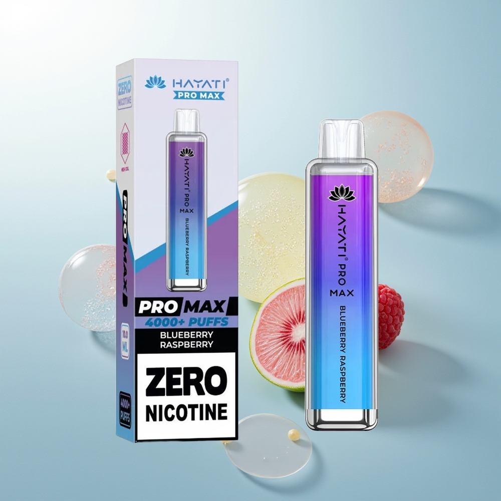 Hayati Pro Max 4000 Arándano Frambuesa Doble Bobina Recargable