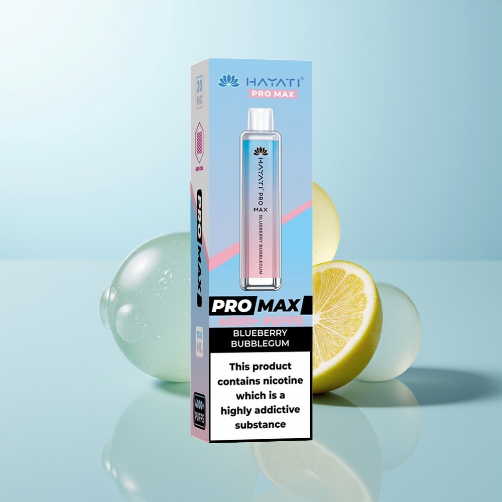 Hayati Pro Max 4000 Chicle de Arándano Dual Mesh 5%