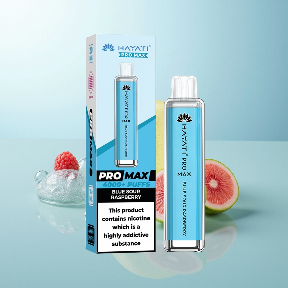 Hayati Pro Max 4000 Frambuesa Azul Agria Pro Max Recargable