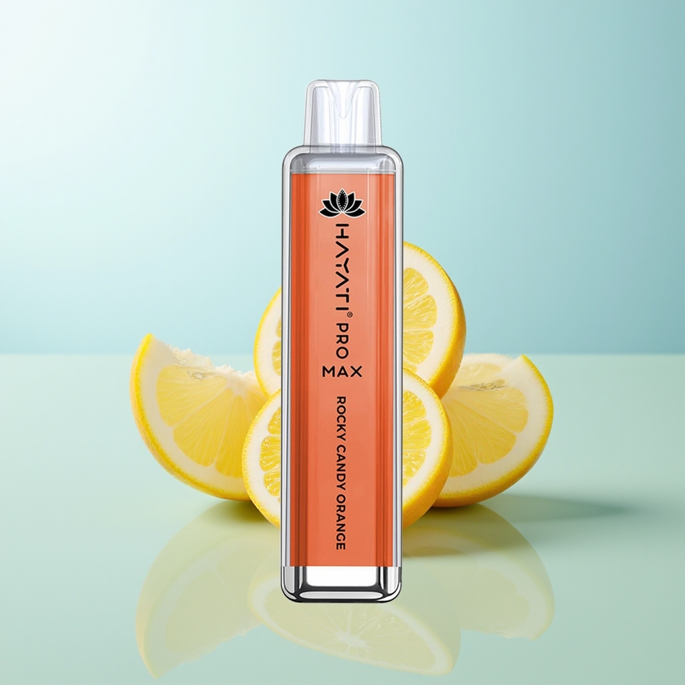 Hayati Pro Max 4000 Naranja de Caramelo Rocoso Recargable con LED