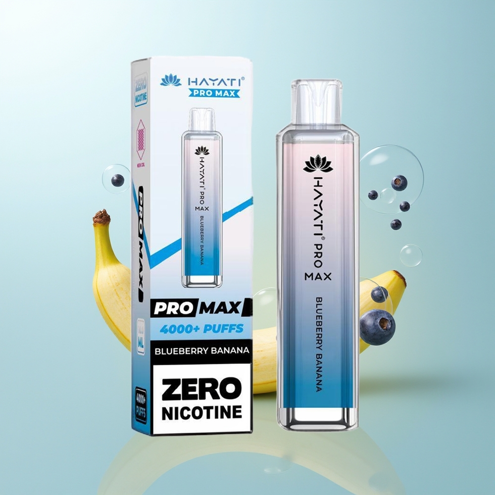 Hayati Pro Max 4000 Plátano Arándano Dual Coil Recargable