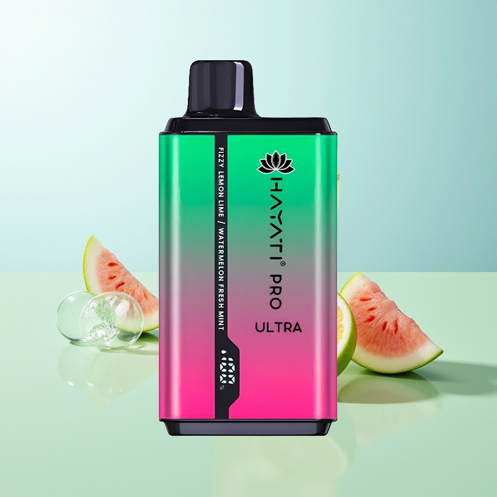 Hayati Pro Ultra 15000 Agua de Sandía con Limón y Lima Refrescante y Menta Fresca 2% 850mAh