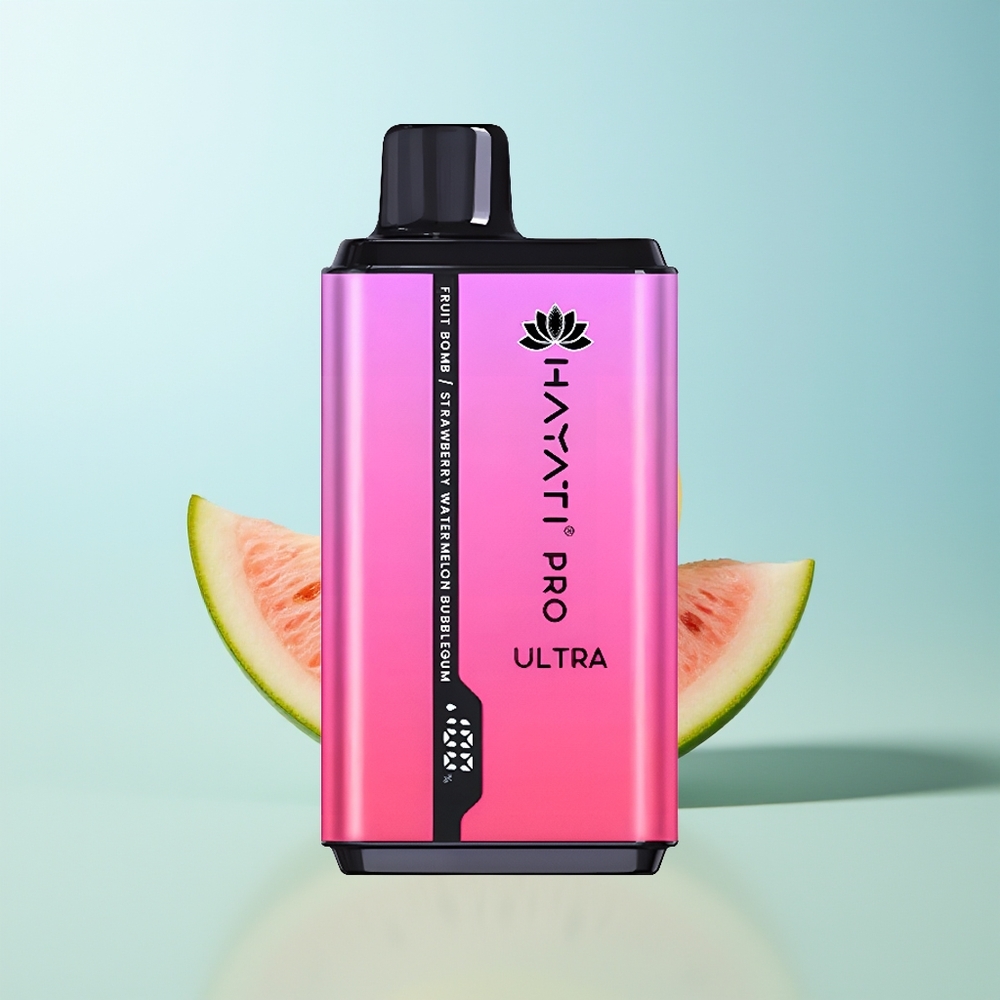 Hayati Pro Ultra 15000 Bomba de Fruta Fresa Sandía Chicle Ultra 850mAh