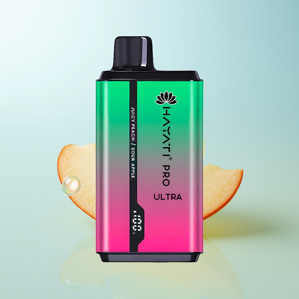 Hayati Pro Ultra 15000 Manzana Ácida Melocotón Jugoso 850mAh 24ml