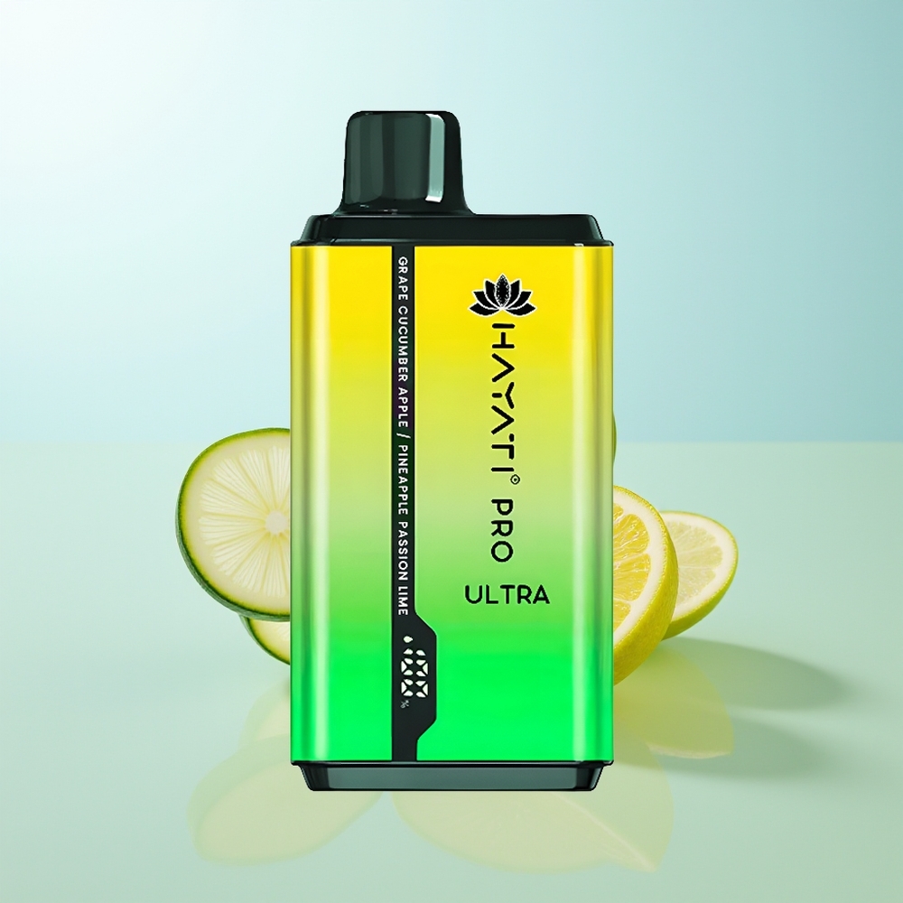 Hayati Pro Ultra 15000 Pepino Uva Manzana Piña Pasión Limón 850mAh