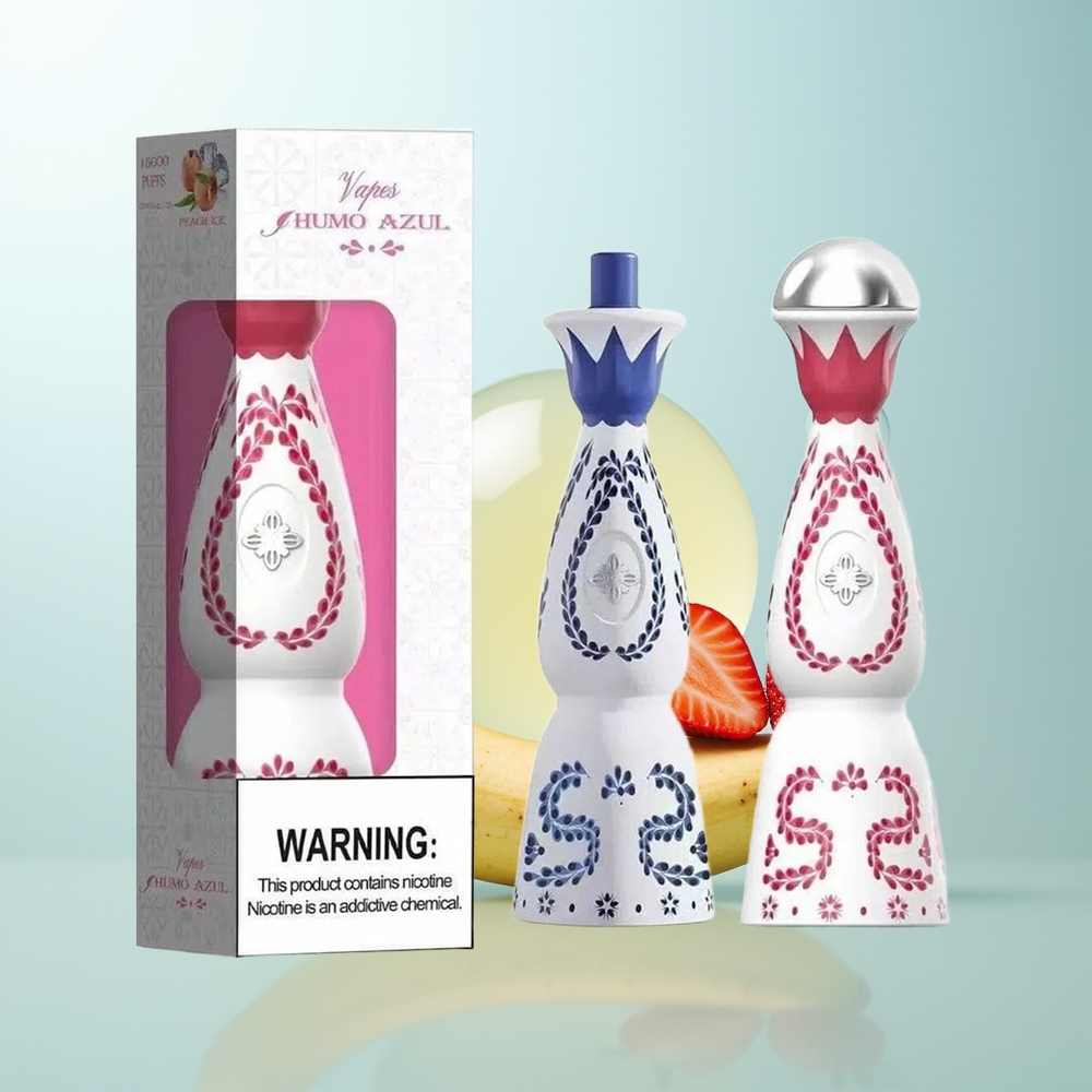 Humo Azul 15000 Fresa Plátano 20mL 5% Nicotina