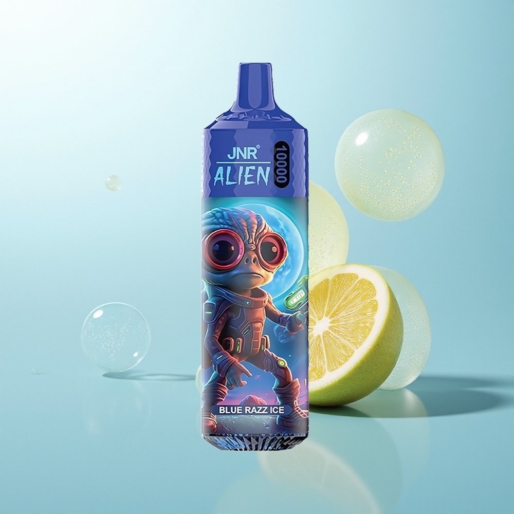 JNR Alien 10000 Azul Frambuesa Hielo con Carga Rápida Tipo-C y LED RGB