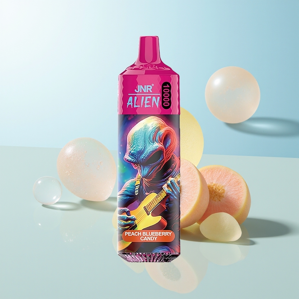 JNR Alien 10000 Dulce de Durazno y Arándano con Carga Rápida Tipo-C y Diseño Deportivo