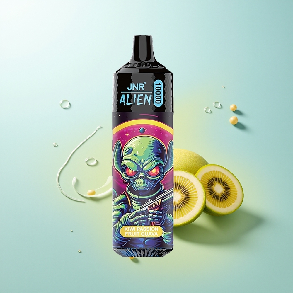 JNR Alien 10000 Maracuyá Fruta de la Pasión Kiwi con Carga Rápida Tipo-C y Diseño Deportivo