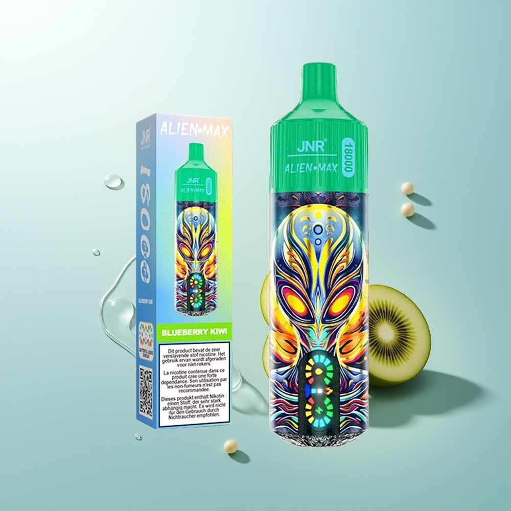 JNR Alien Max 18000 Arándano Kiwi Doble Malla Carga Rápida