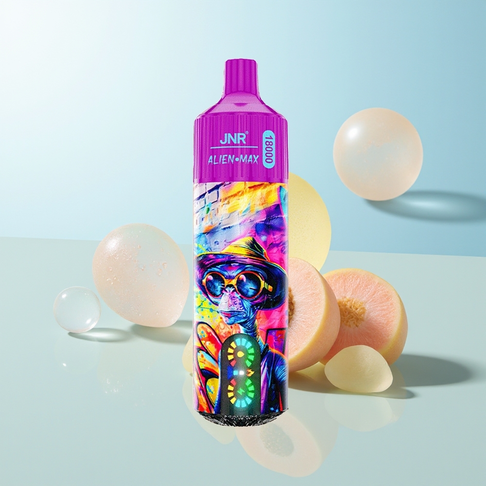 JNR Alien Max 18000 Dulce de Durazno y Arándano con Doble Malla y Carga Rápida