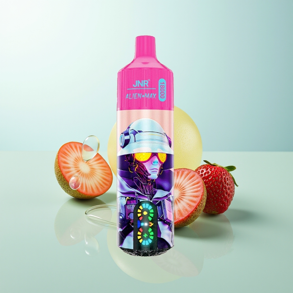 JNR Alien Max 18000 Fresa Kiwi Doble Malla Carga Rápida