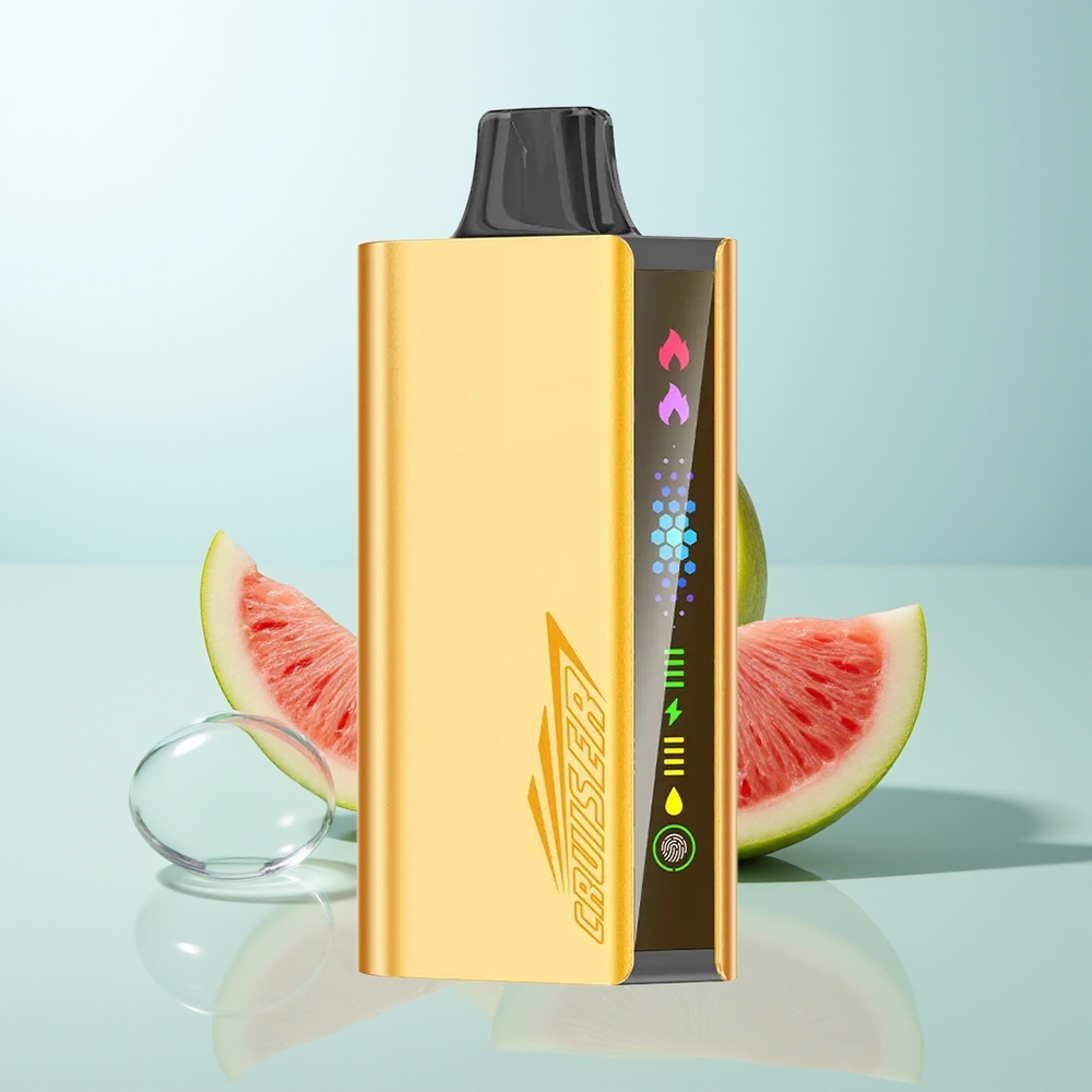 JNR Cruiser 12000 Fresa Coco Sandía con Pantalla Animada y Cuerpo de Aluminio