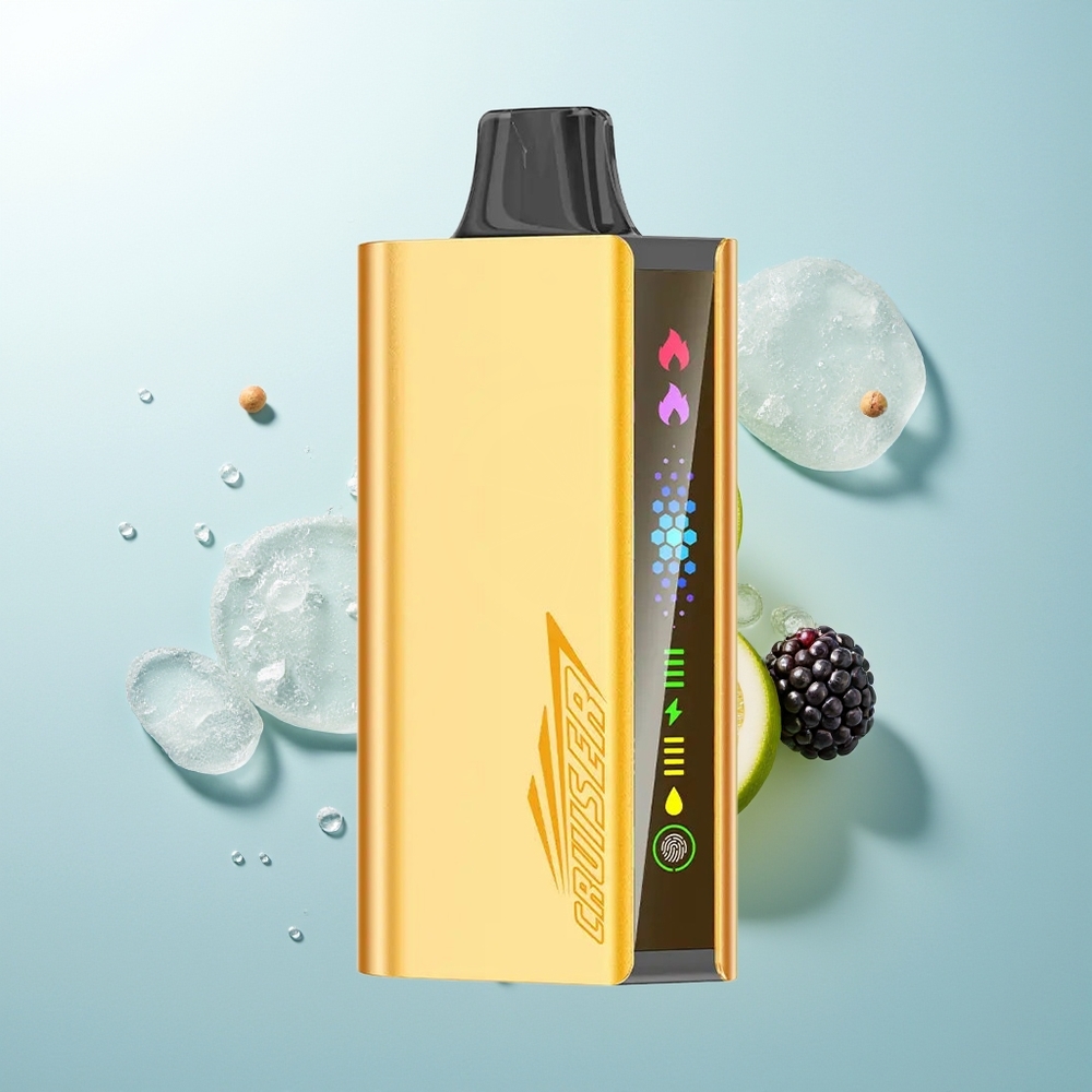 JNR Cruiser 12000 Mora Helada con Pantalla Animada y Cuerpo de Aluminio