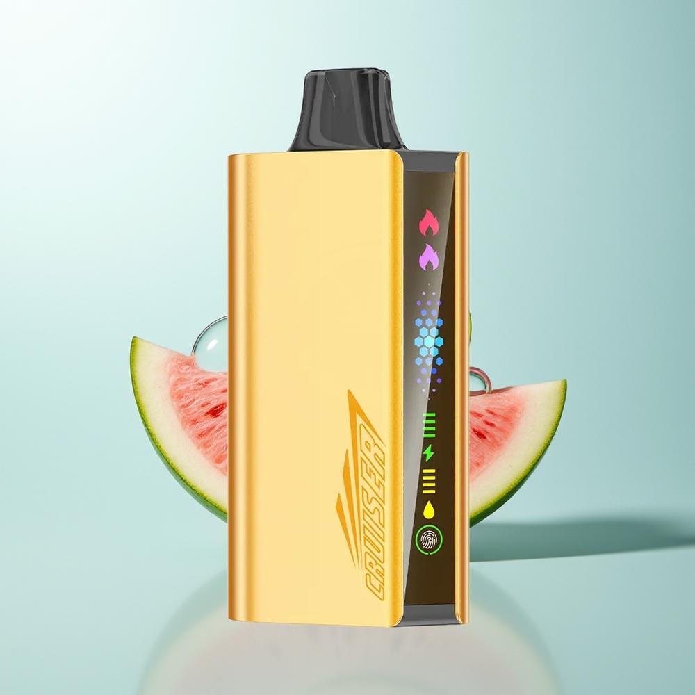 JNR Cruiser 12000 Sandía Hielo con Pantalla Animada y Doble Bobina