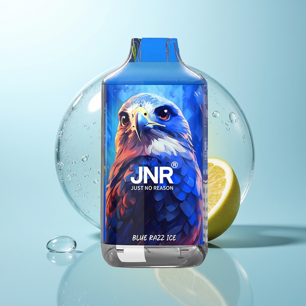 JNR Falcon 16000 Helado Frambuesa Azul con 22ml y Doble Malla