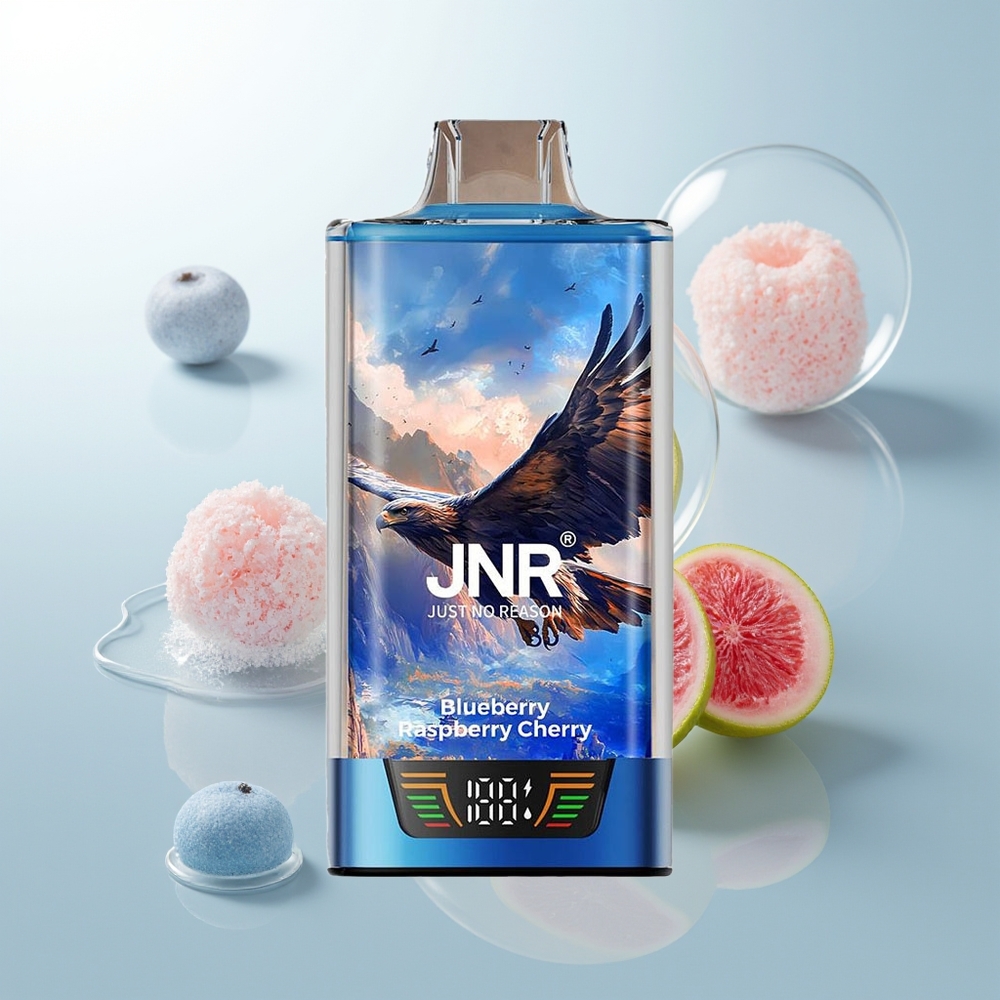 JNR Falcon Pro 28000 Arándano Frambuesa Cereza 30ml Dual Mesh