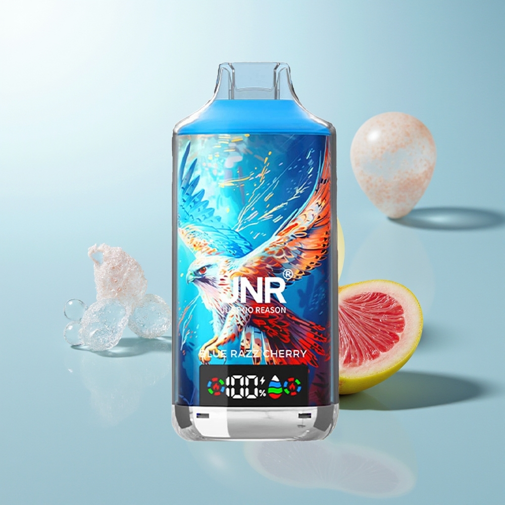 JNR Falcon X 18000 Cereza Frambuesa Azul 750mAh Dual Malla