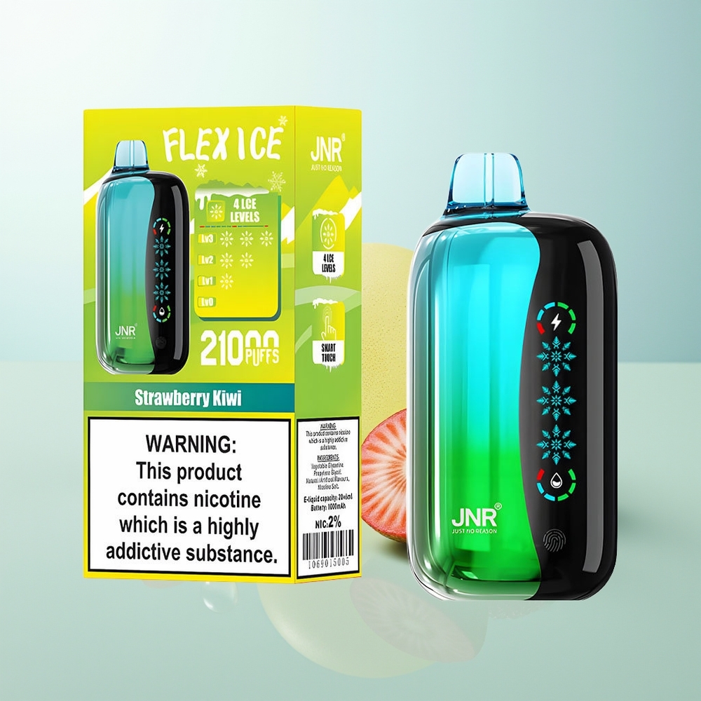 JNR Flex Ice 21000 Fresa Kiwi Aire Ajustable Pantalla Táctil