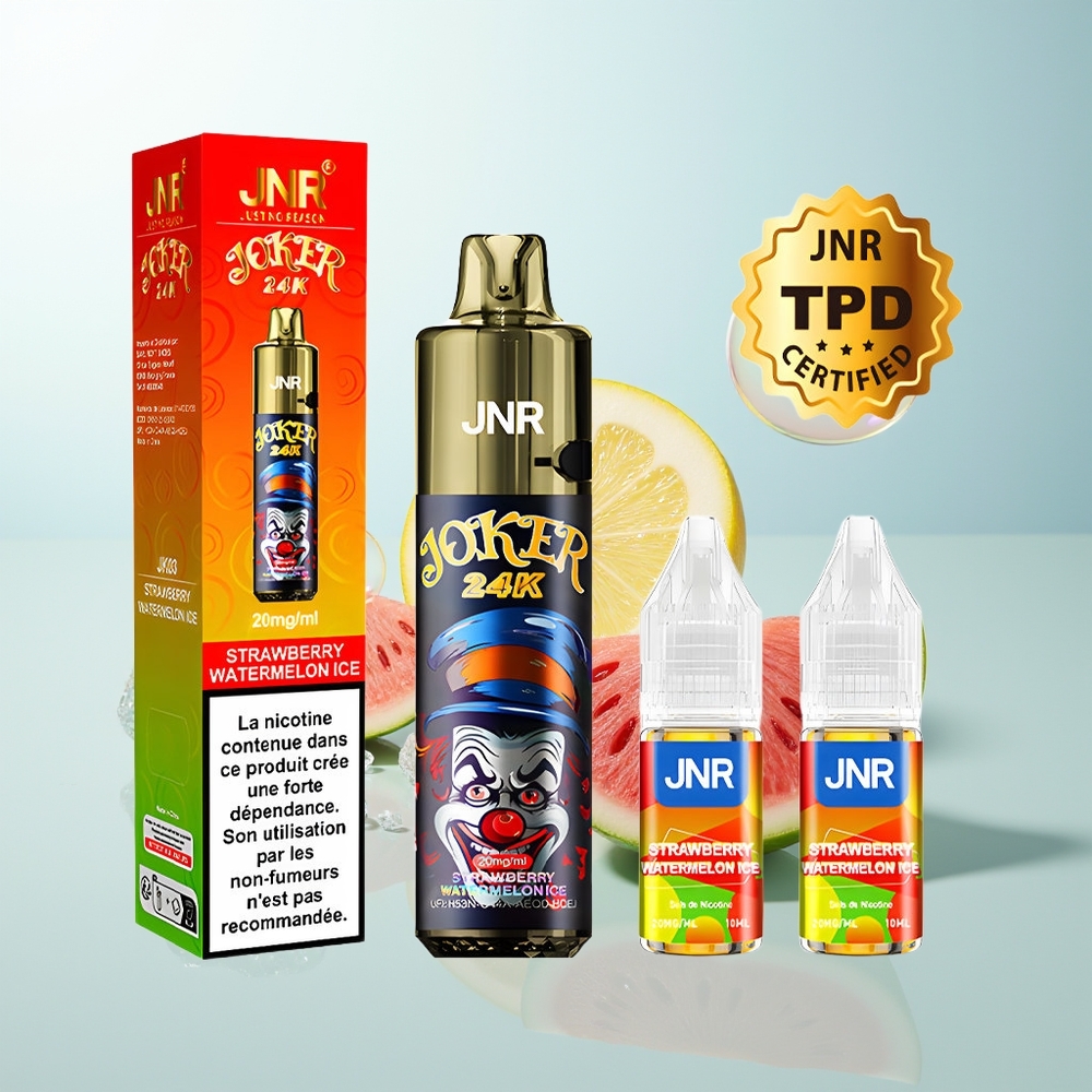 JNR Joker 24K Fresa Sandía Hielo con 2% de Nicotina y 800mAh