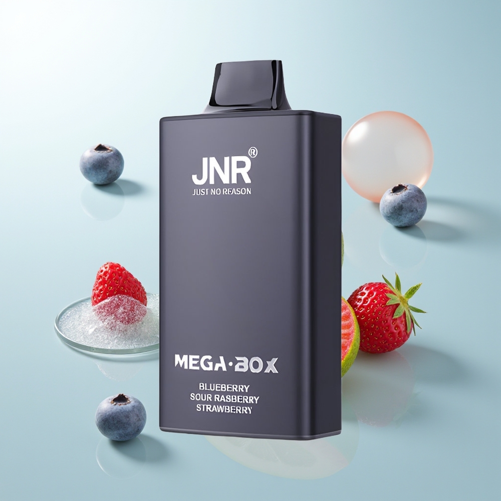 JNR Mega Box 25000 Frambuesa Ácida Fresa Arándano Dual Mesh 30ml