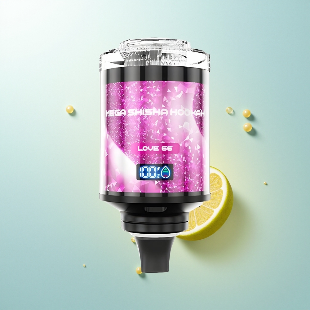 JNR Mega Shisha Hookah 100K Amor 66 Pantalla Inteligente 2200mAh