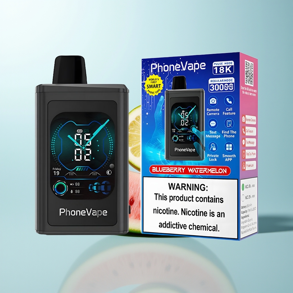 JNR PhoneVape 30000 Sandía Arándano Turbo Pantalla Completa