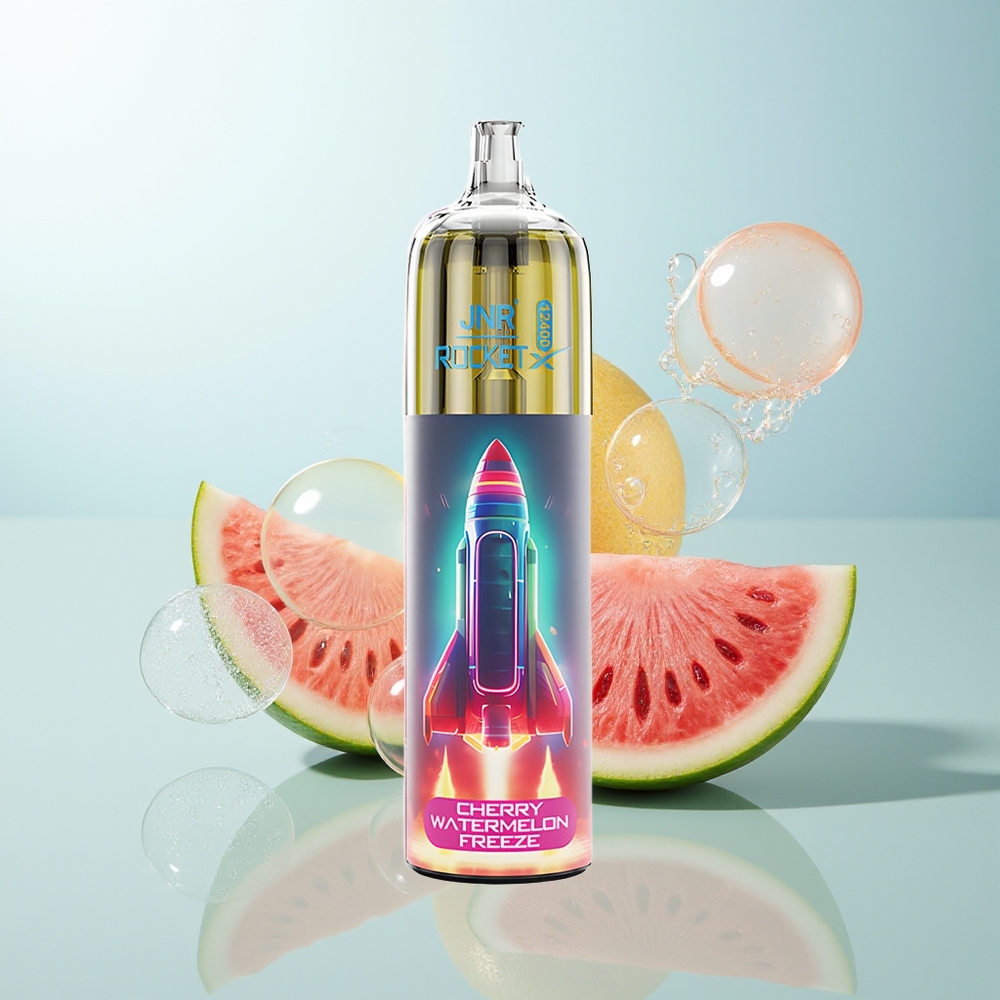 JNR Rocket-X 12400 Cereza Sandía Helada con Flujo de Aire Ajustable y Luces RGB