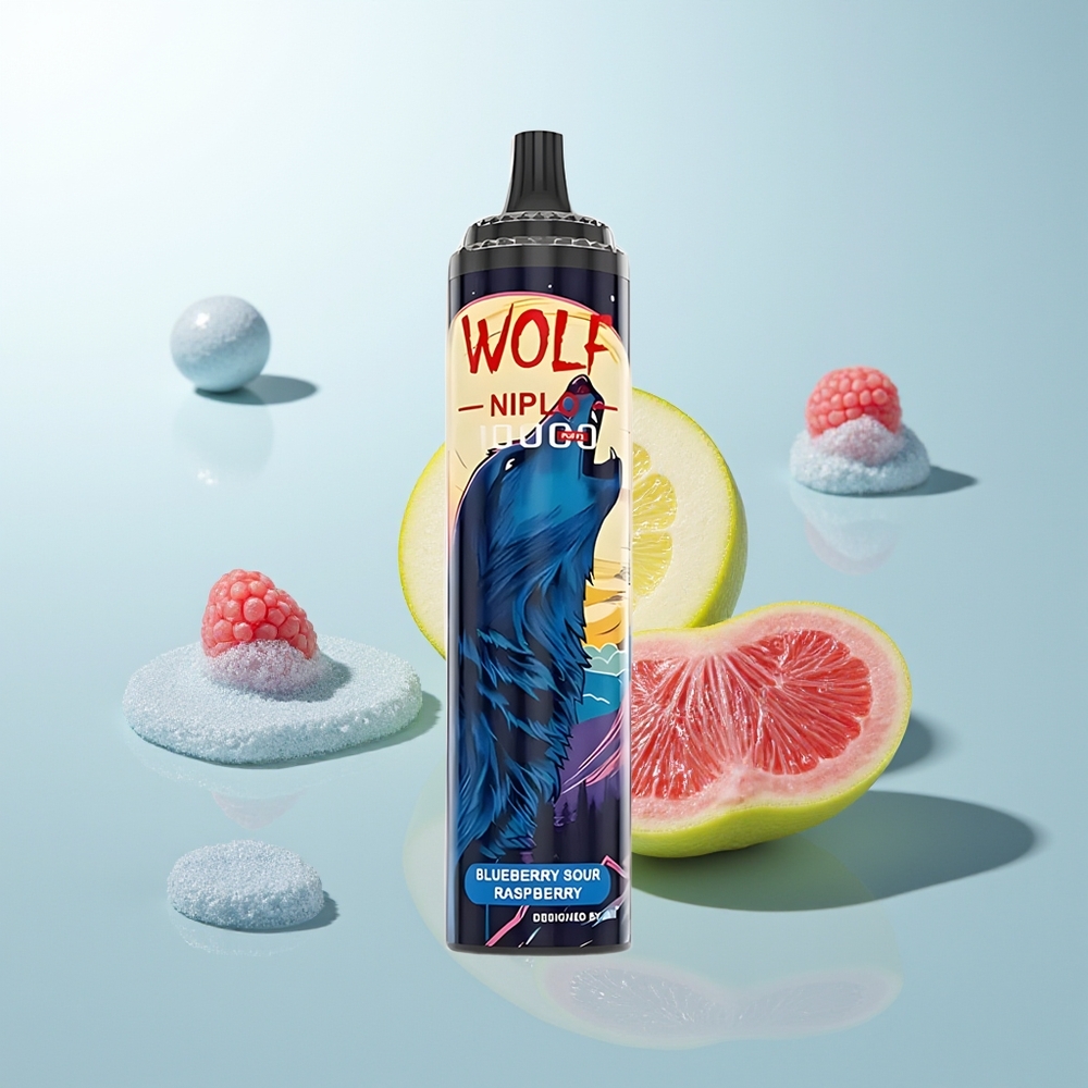JNR Wolf Niplo 10000 Frambuesa Ácida Arándano 20ml 650mAh