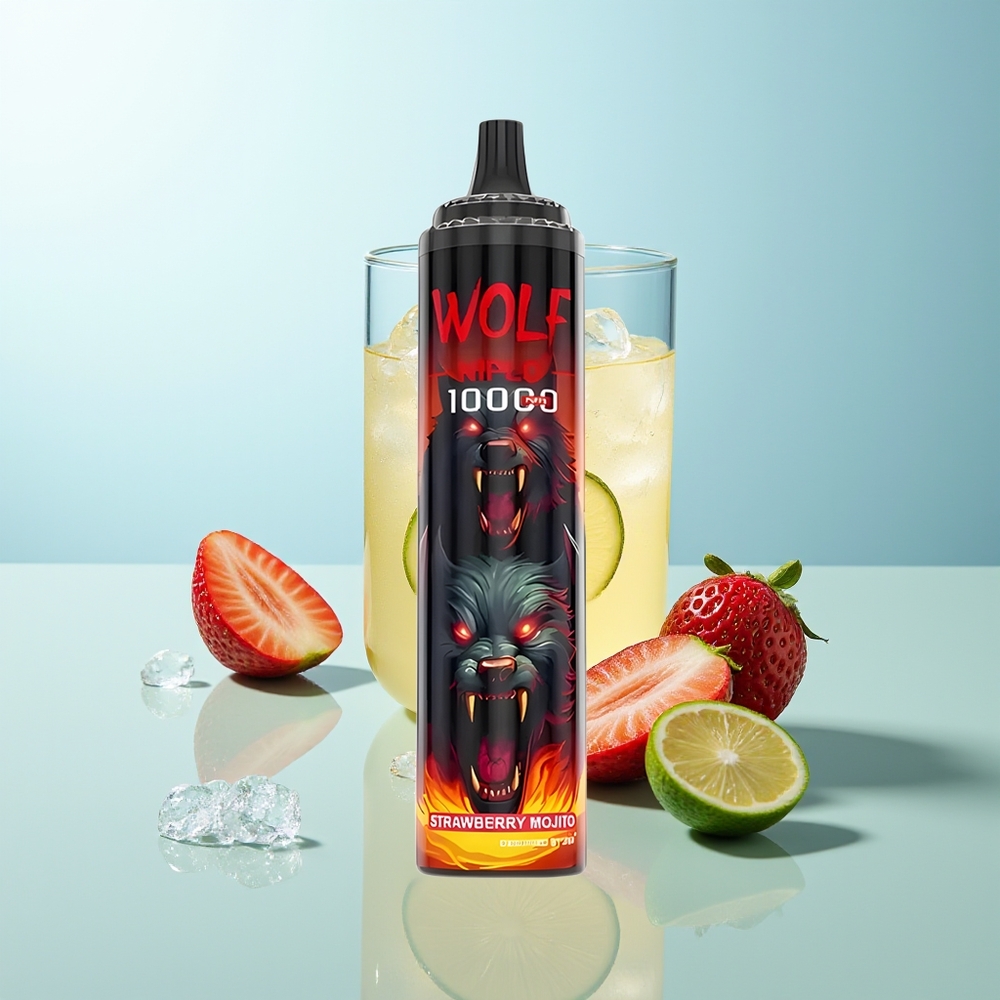 JNR Wolf Niplo 10000 Mojito de Fresa 20ml Tipo-C