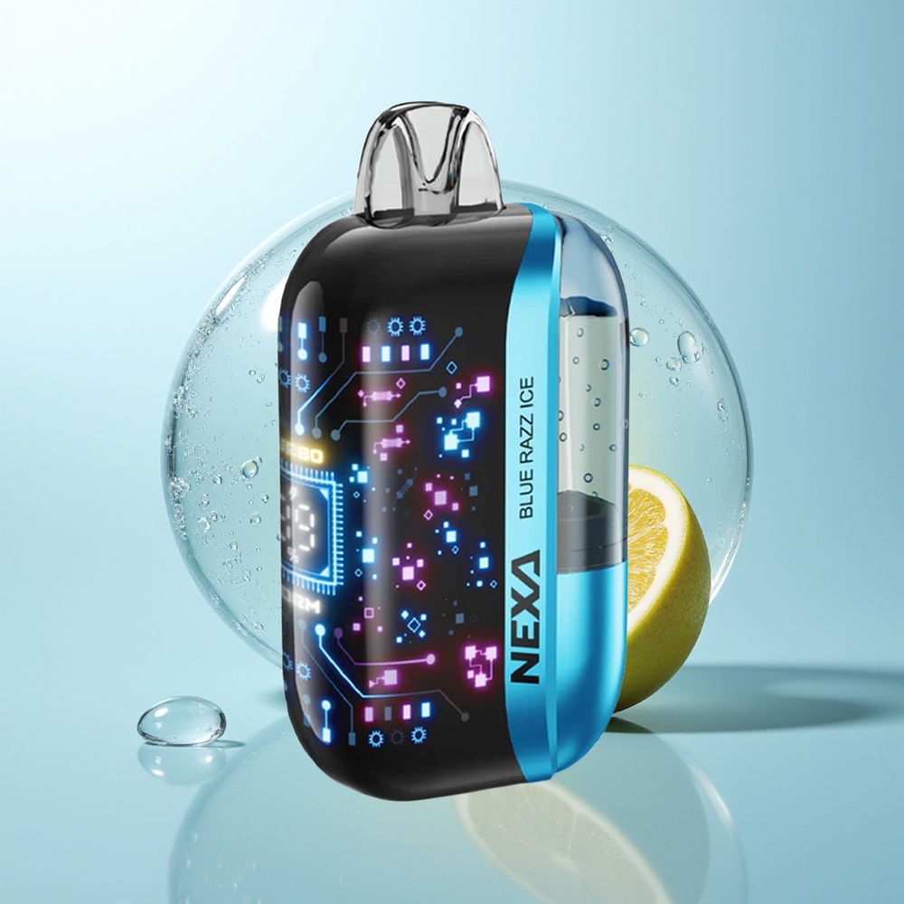 NEXA Ultra 50000 Azul Frambuesa Hielo con Pantalla 3D y Tipo-C