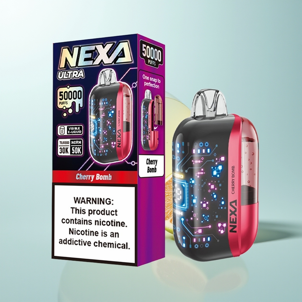 NEXA Ultra 50000 Cereza Bomp 20ml Pantalla 3D