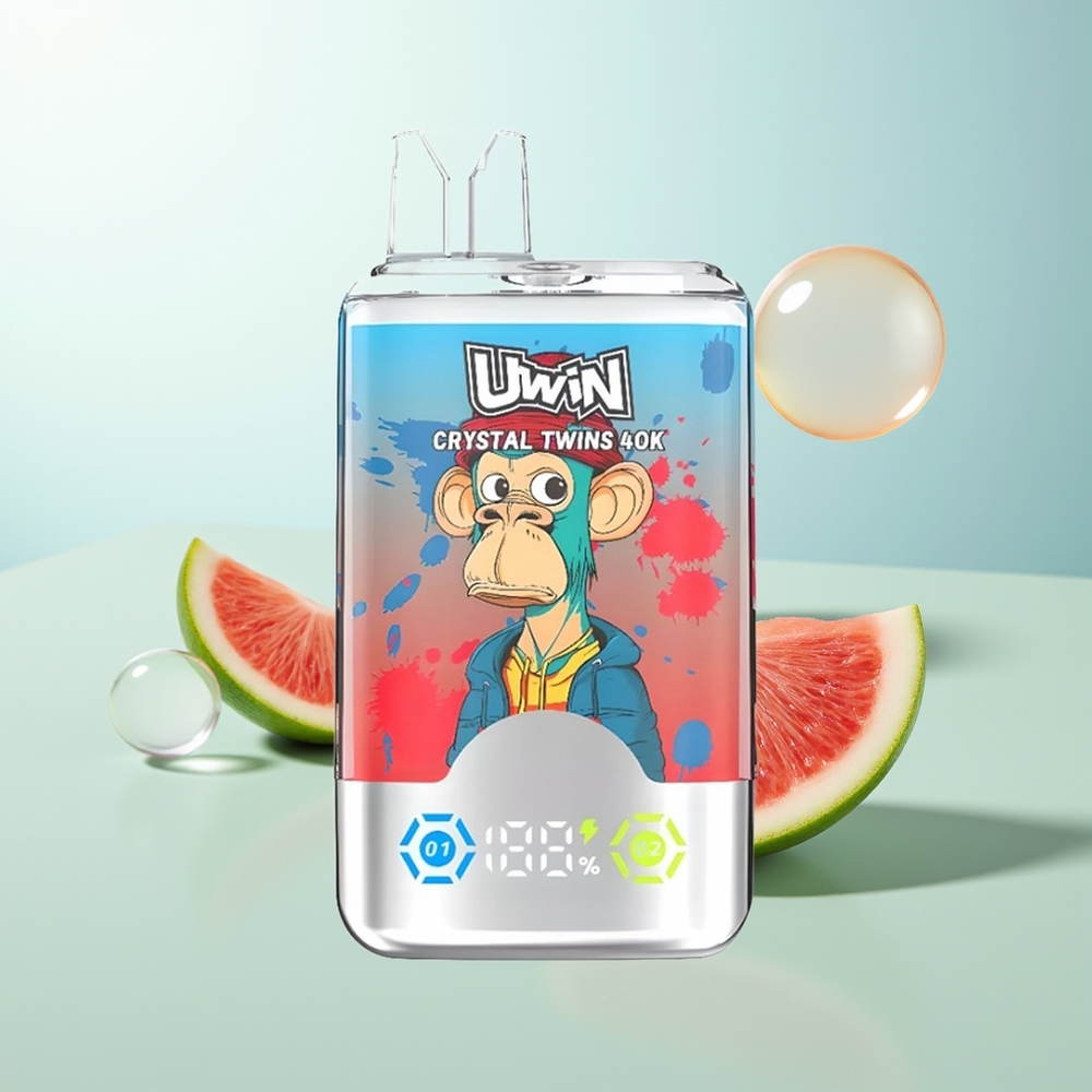 Uwin Crystal Twins 40000 Fresa Sandía Lima Limón con Doble Sabor y 32ml