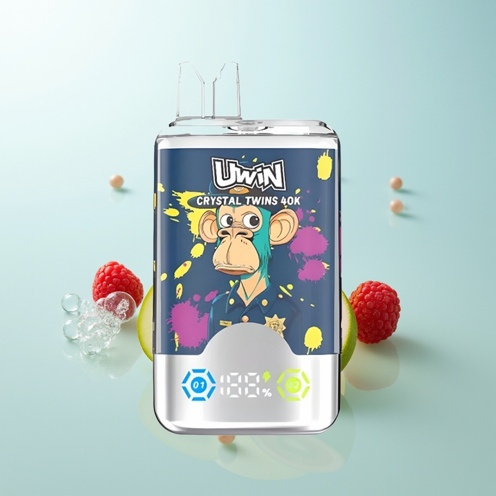 Uwin Crystal Twins 40000 Maracuyá Fruta de la Pasión Guayaba Arándano Frambuesa Doble Sabor Recargable