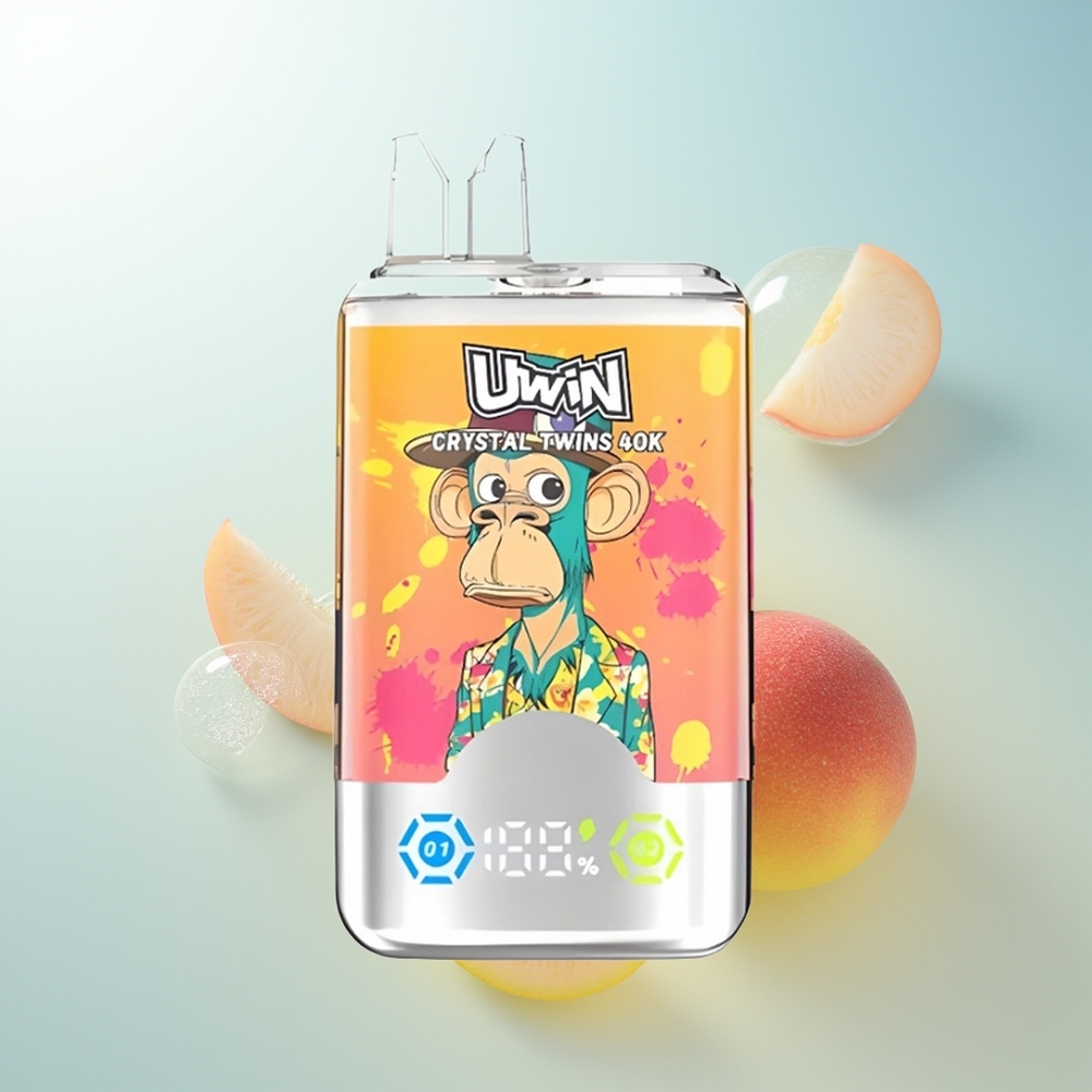 Uwin Crystal Twins 40000 Red Bull Melocotón Mango Piña Doble Sabor 32ml