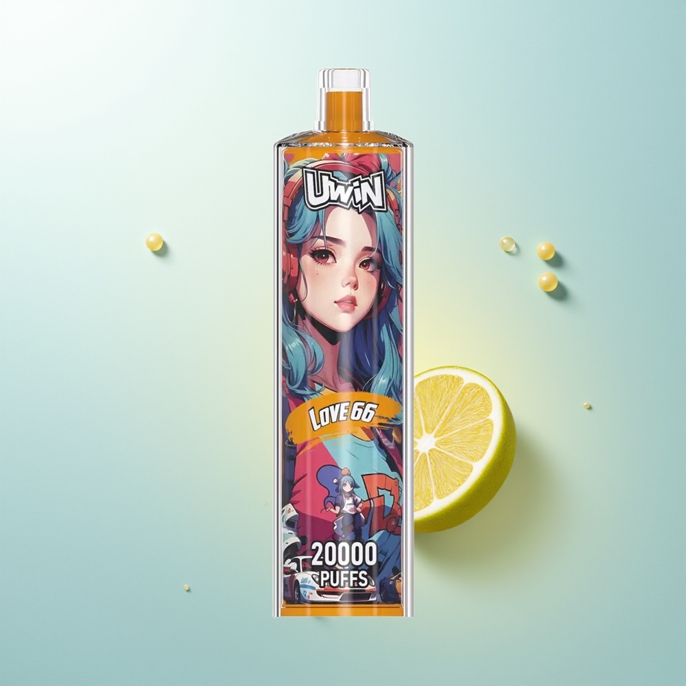 Uwin Shisha Hookah Crystal 20000 Puffs Amor 66 Cero Nicotina 22ml