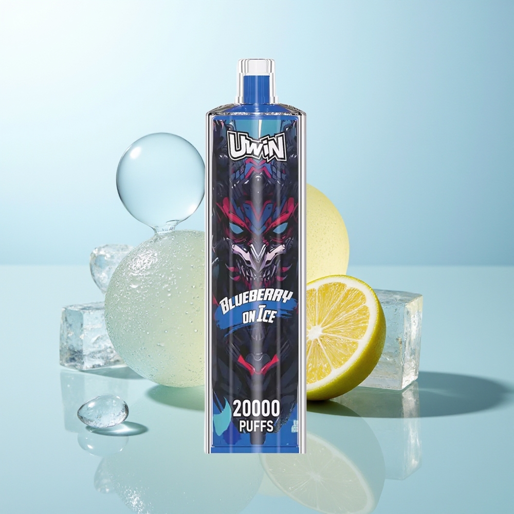 Uwin Shisha Hookah Crystal 20000 Puffs Arándano En Hielo con Batería Recargable y Bobina Mesh