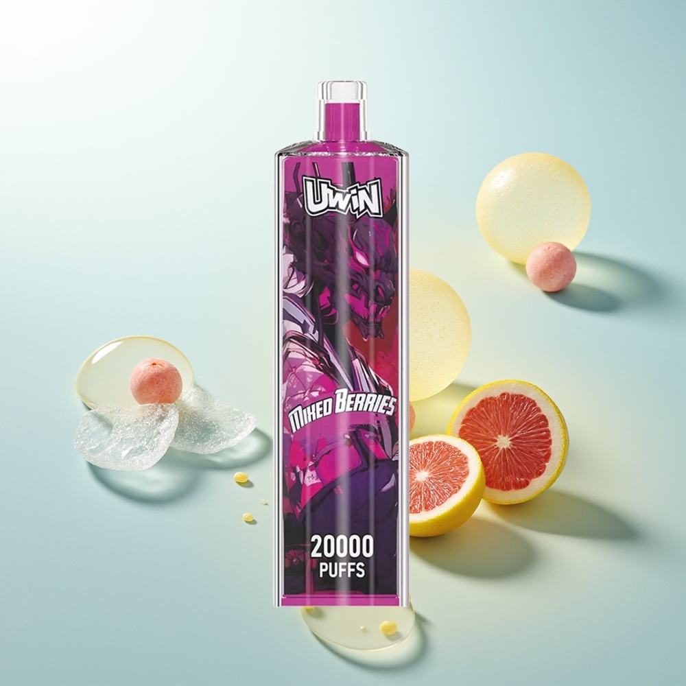 Uwin Shisha Hookah Crystal 20000 Puffs Berries Mixtos Rechargeable Tipo-C