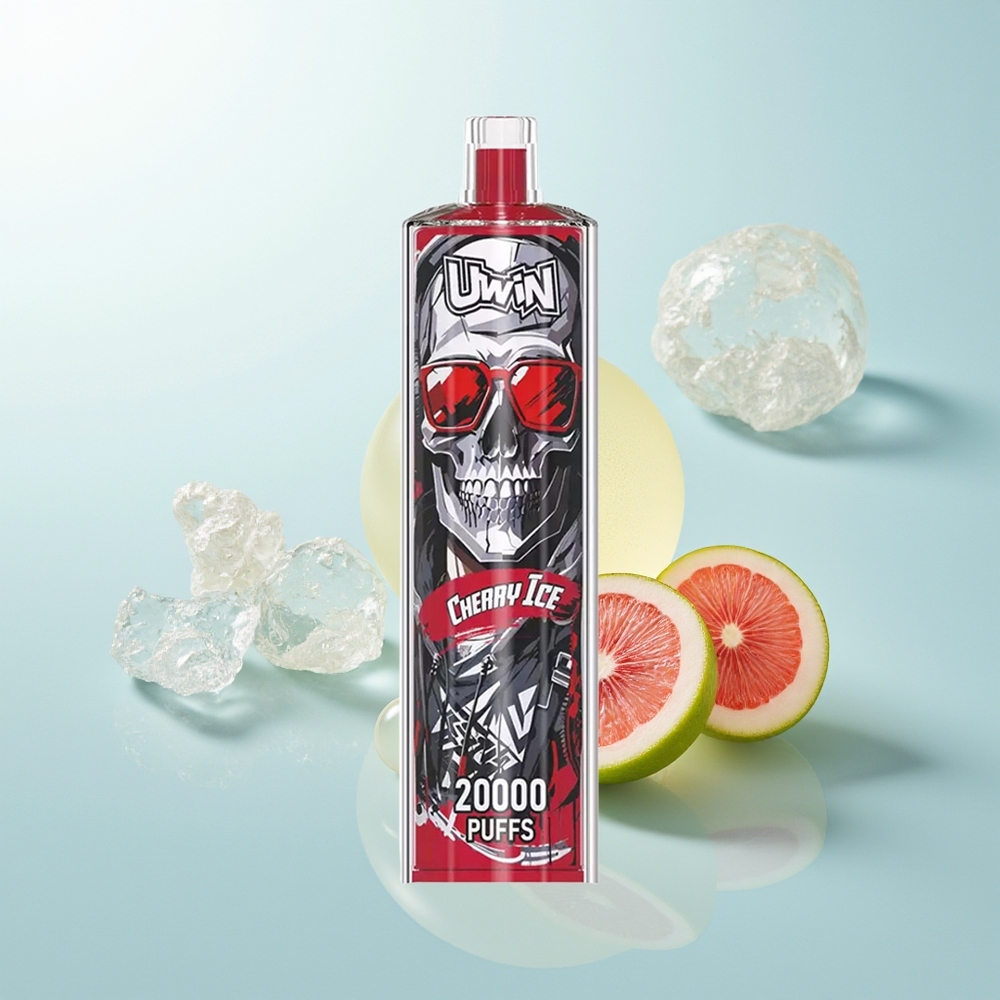 Uwin Shisha Hookah Crystal 20000 Puffs Cereza Hielo Recargable