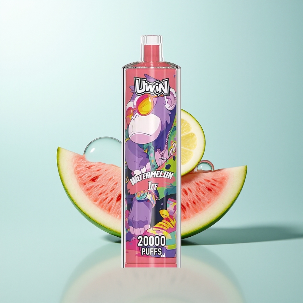 Uwin Shisha Hookah Crystal 20000 Puffs Sandía Hielo Sin Nicotina Recargable