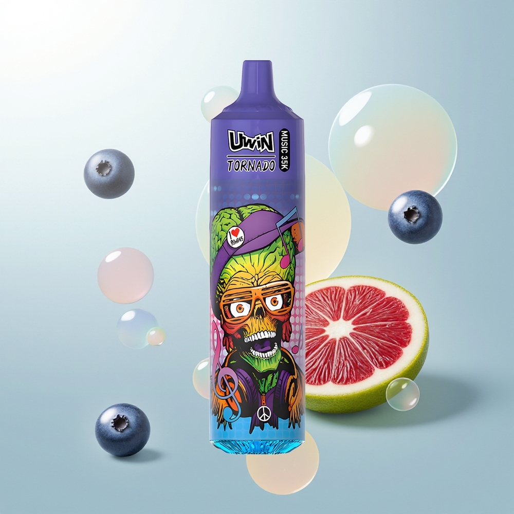 Uwin Tornado 35K Music Arándano Cereza Azul Tipo-C Recargable