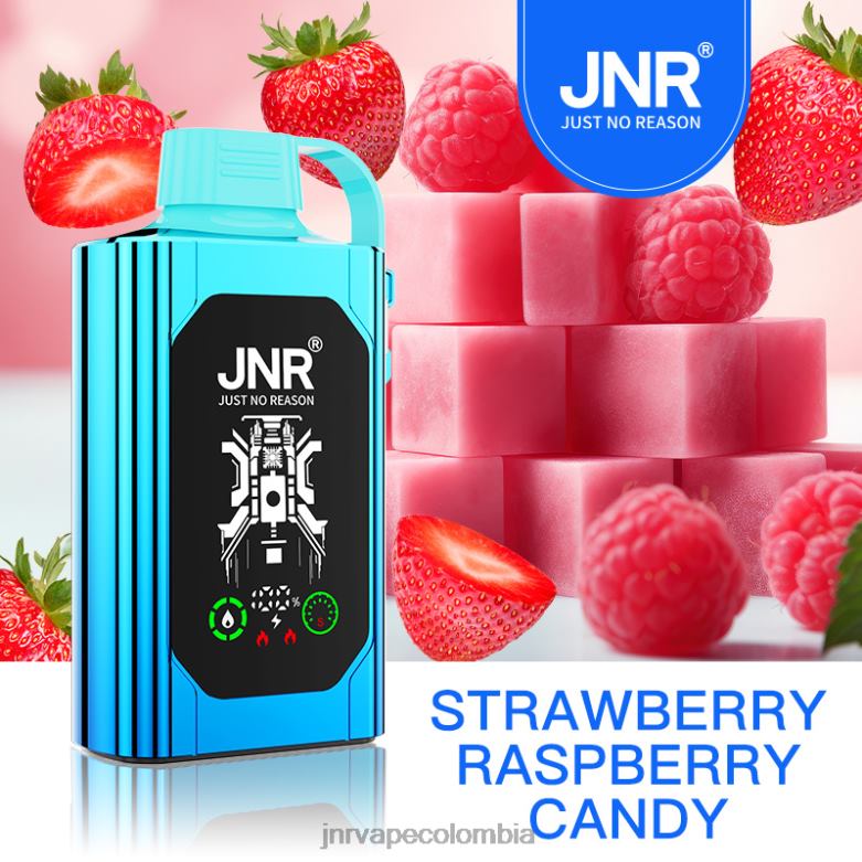 JNR Vape - JNR SHISHA caja caramelo de fresa y frambuesa X6LNF82